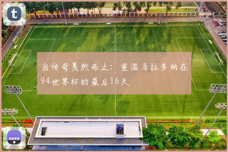 当传奇戛然而止：重温马拉多纳在94世界杯的最后16天
